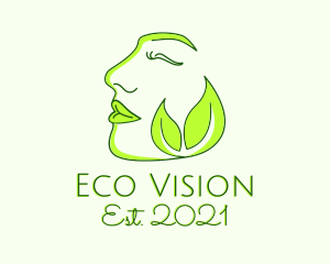 Eco Woman Face Spa logo design