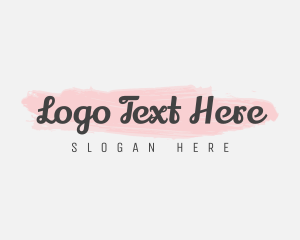 Novelty Shop - Pretty Watercolor Business logo design