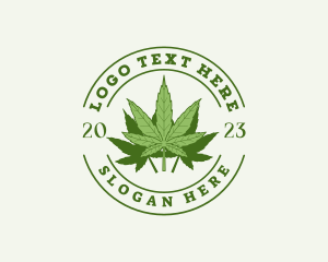 Botanical - Marijuana Weed Leaf logo design