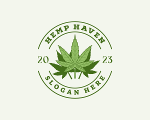 Marijuana Weed Leaf logo design