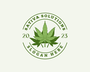 Marijuana Weed Leaf logo design