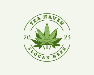 Marijuana Weed Leaf logo design