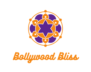 Bollywood - Floral Mandala Pattern logo design