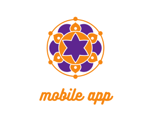 Yoga - Floral Mandala Pattern logo design