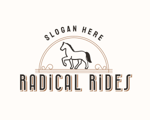 Trotting Horse Ranch logo design