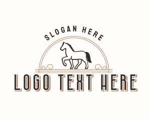 Ranch - Trotting Horse Ranch logo design