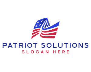 Patriot - American Patriot Flag logo design