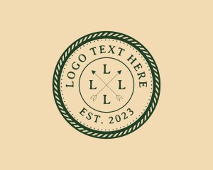 Souvenir Store - Hipster Arrows Rope Studio logo design