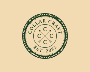 Hipster Arrows Rope Studio logo design