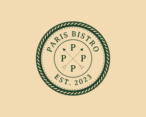 Hipster Arrows Rope Studio logo design