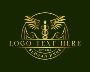 Wings - Medical Health Caduceus logo design