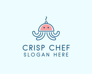 Squid Cloche Cooking logo design