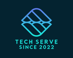 Server - Gradient Tech Business logo design