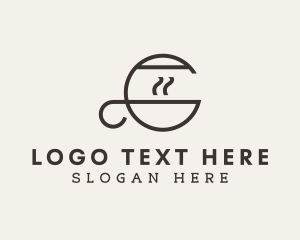 Linear - Coffee Monoline Letter C logo design