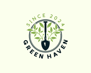 Landscaper - Gardening Shovel Landscaper logo design