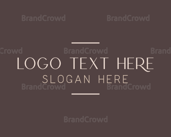 Elegant Luxury Wordmark Logo