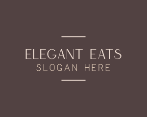 Elegant Luxury Wordmark logo design