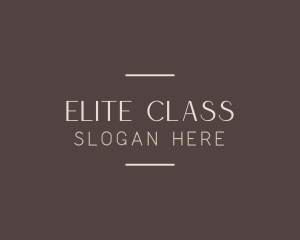 Elegant Luxury Wordmark logo design