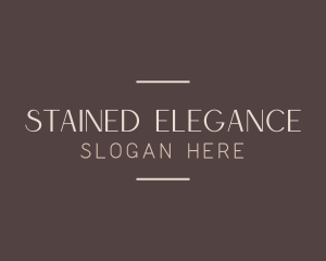 Elegant Luxury Wordmark logo design