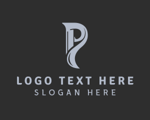 Stylish - Feminine Swoosh Letter P logo design