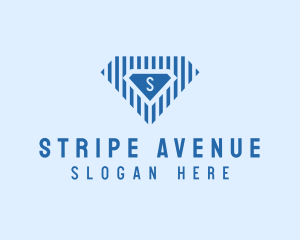 Stripe Diamond Jewel logo design