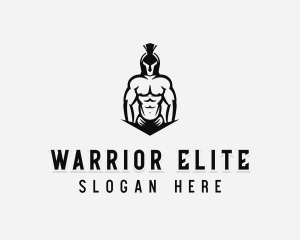 Strong Warrior Man logo design