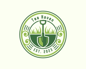 Shovel Gardening Eco logo design