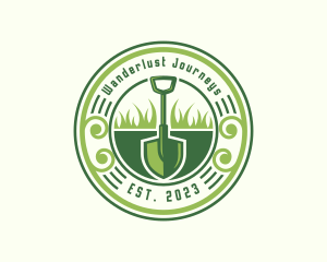 Sustainability - Shovel Gardening Eco logo design