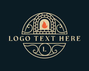 Diner - Pizza Brick Oven logo design