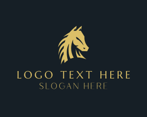 Luxury - Elegant Horse Head logo design