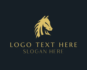 Equine - Elegant Horse Head logo design