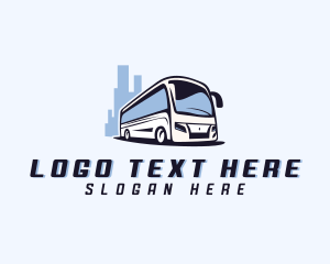 Road Trip - Travel Transport Bus logo design