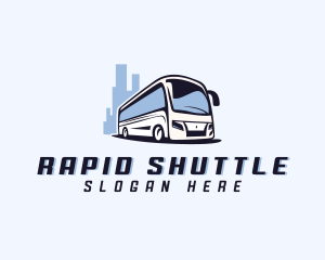 Shuttle - Travel Transport Bus logo design