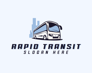 Shuttle - Travel Transport Bus logo design