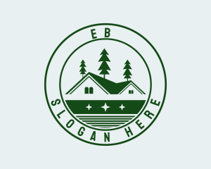 Home Improvement - Forest House Badge logo design