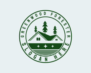 Forest House Badge logo design