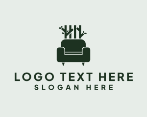 Lounge - Bamboo Armchair Furniture logo design