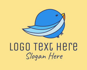 Magpie - Round Blue Bird logo design