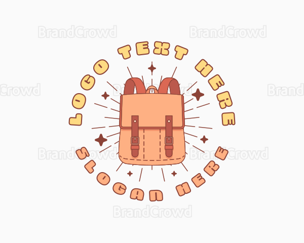 Cute Backpack Bag Logo