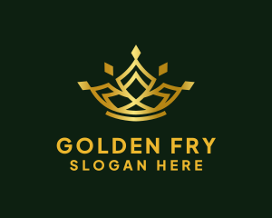 Golden Royal Crown logo design