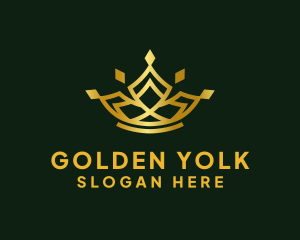 Golden Royal Crown logo design