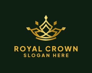 Golden Royal Crown logo design