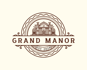 Mansion - Residential Mansion Realtor logo design