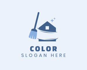 Broom Housekeeper Clean Logo