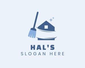 Broom Housekeeper Clean Logo