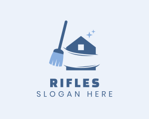 Sweeper - Broom Housekeeper Clean logo design