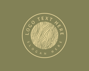 Eco Friendly - Lumberjack Woodwork Circle logo design