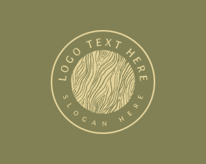 Lumberjack Woodwork Circle Logo