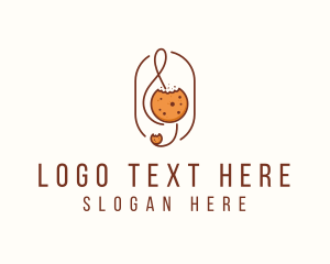 Dough - Musical Cookie Cafe logo design