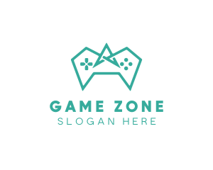 Gaming Polygon Controller logo design
